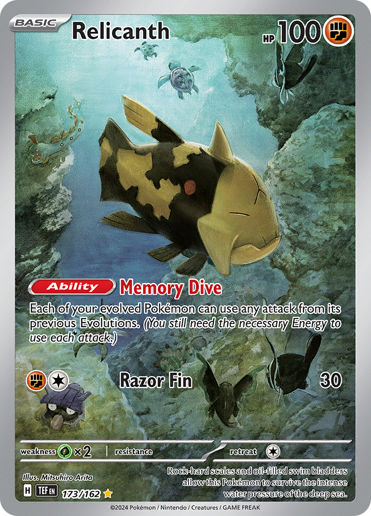 Relicanth - #173/162 - Pokémon Scarlet & Violet - Temporal Forces