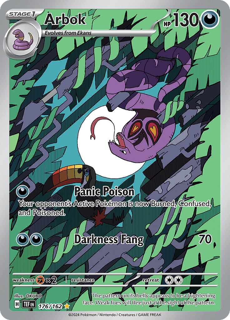 Arbok - #176/162 - Pokémon Scarlet & Violet - Temporal Forces