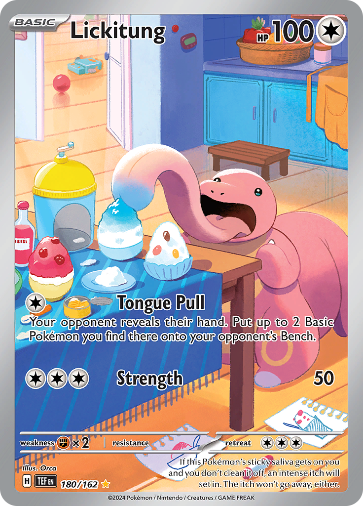 Lickitung - #180/162 - Pokémon Scarlet & Violet - Temporal Forces