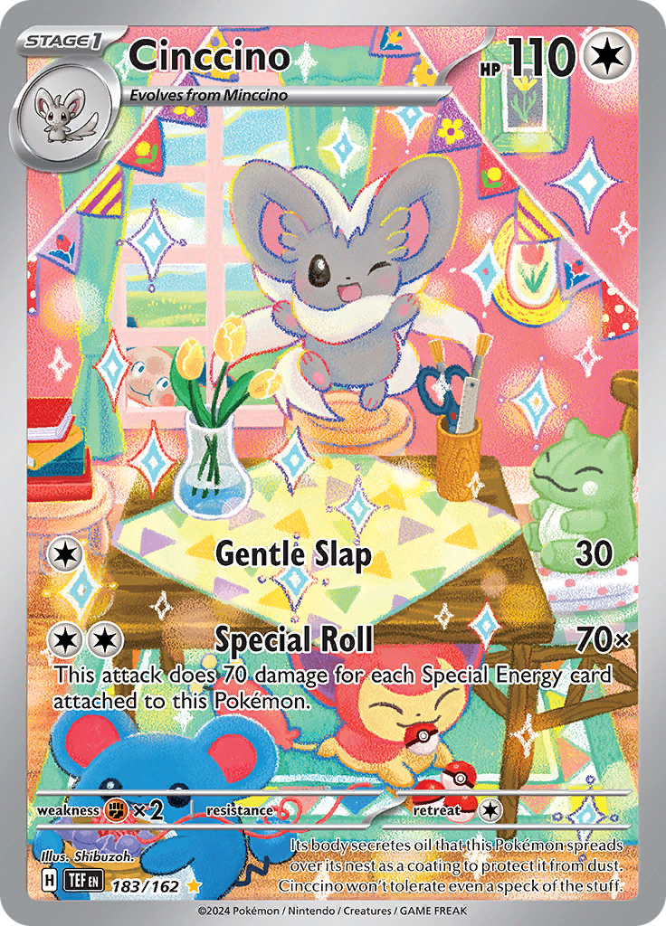 Cinccino - #183/162 - Pokémon Scarlet & Violet - Temporal Forces
