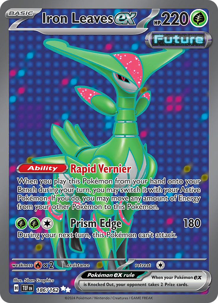 Iron Leaves ex - #186/162 - Pokémon Scarlet & Violet - Temporal Forces
