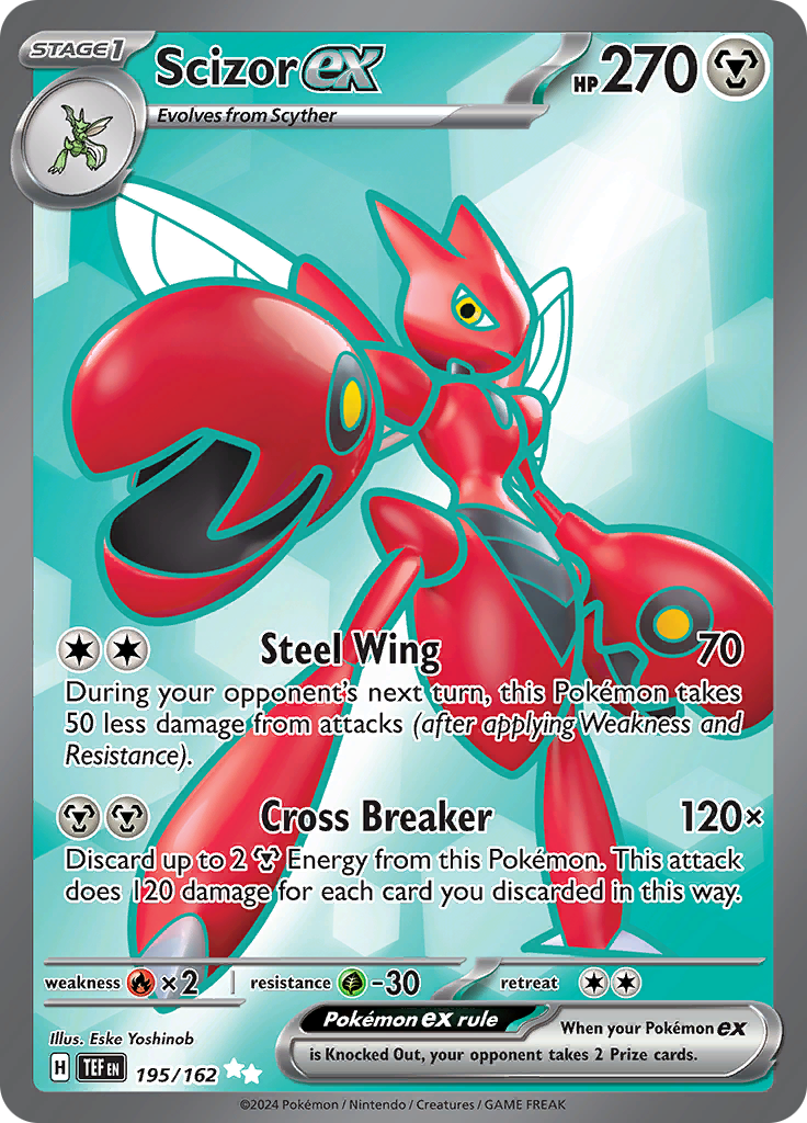 Scizor ex - #195/162 - Pokémon Scarlet & Violet - Temporal Forces