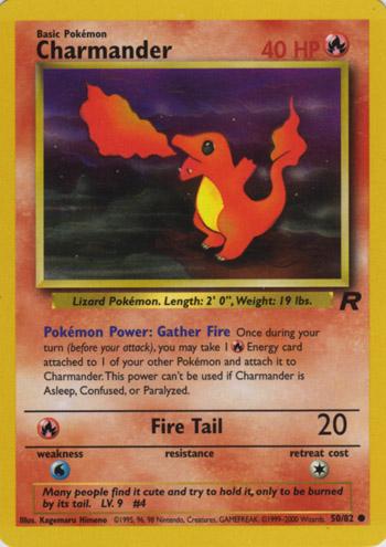 Charmander - #50/82 - Pokémon Base - Team Rocket