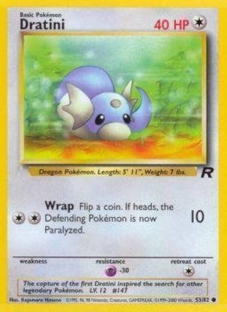 Dratini - #53/82 - Pokémon Base - Team Rocket