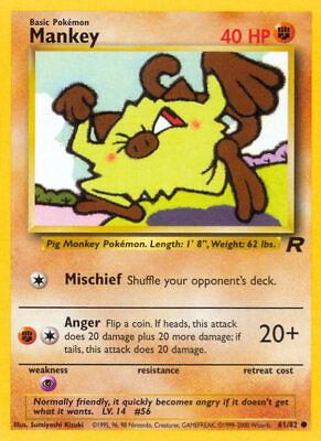 Mankey - #61/82 - Pokémon Base - Team Rocket