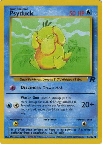 Psyduck - #65/82 - Pokémon Base - Team Rocket
