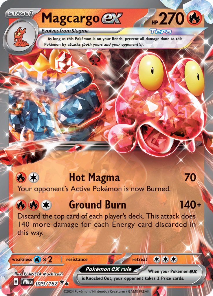 Magcargo ex - #29/167 - Pokémon Scarlet & Violet - Twilight Masquerade