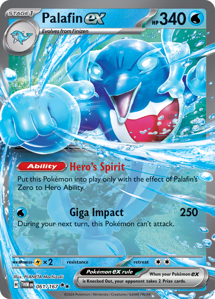 Palafin ex - #61/167 - Pokémon Scarlet & Violet - Twilight Masquerade