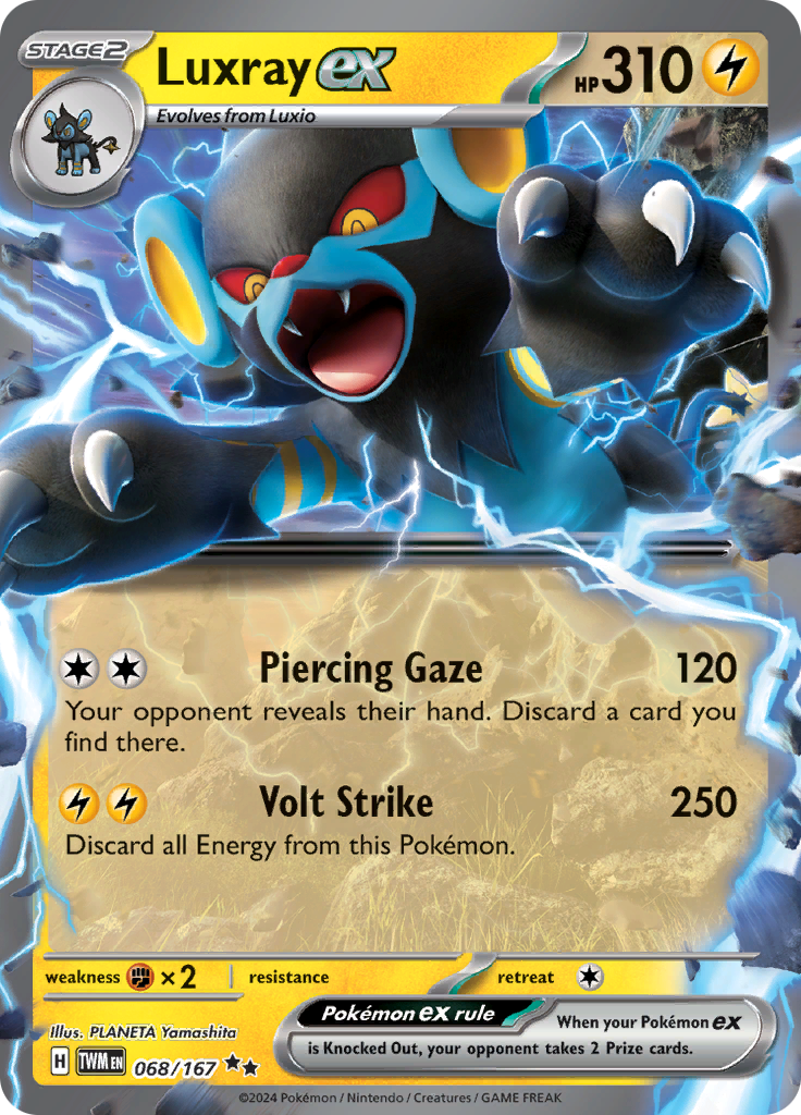 Luxray ex - #68/167 - Pokémon Scarlet & Violet - Twilight Masquerade