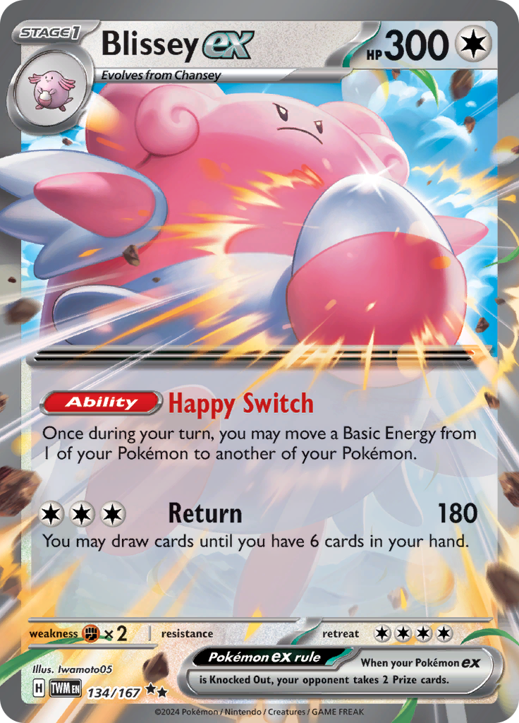 Blissey ex - #134/167 - Pokémon Scarlet & Violet - Twilight Masquerade
