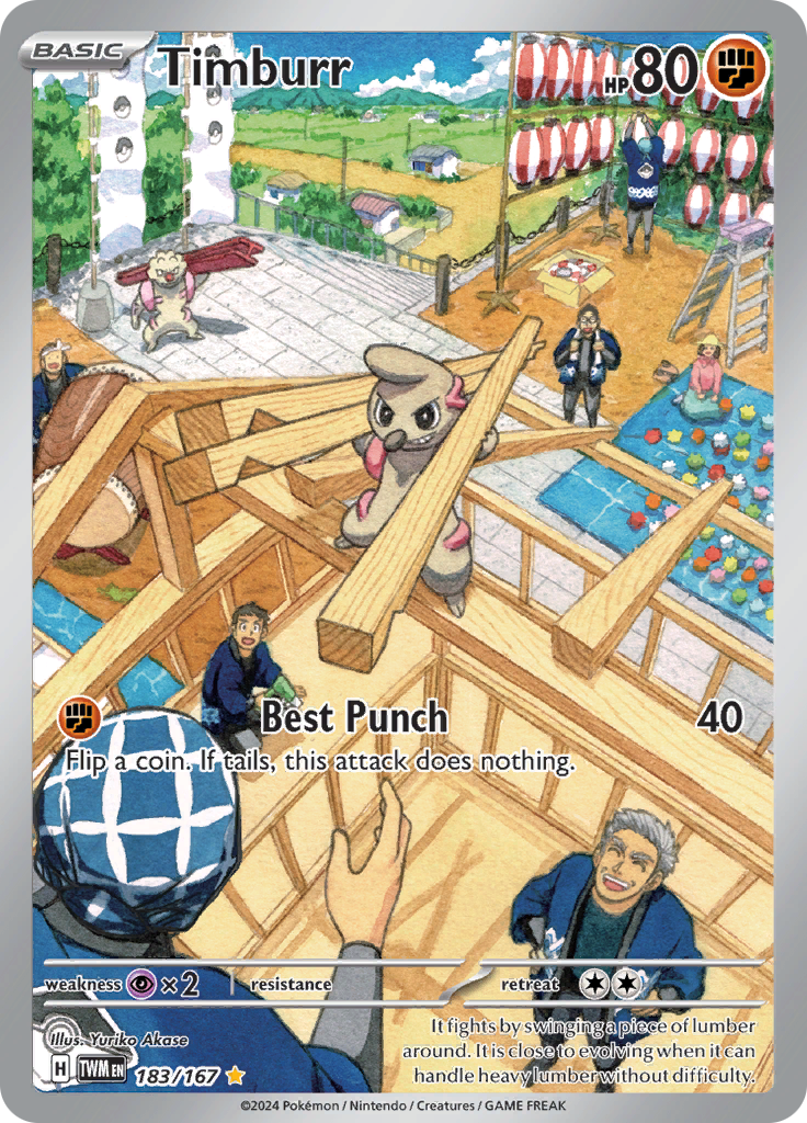 Timburr - #183/167 - Pokémon Scarlet & Violet - Twilight Masquerade