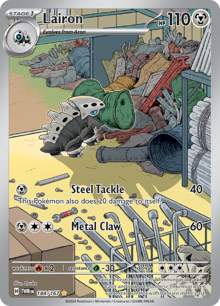 Lairon - #184/167 - Pokémon Scarlet & Violet - Twilight Masquerade
