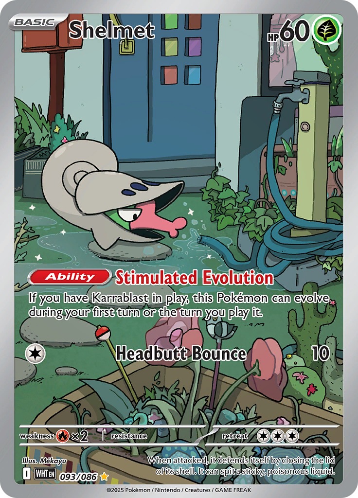 Shelmet - #093/086 - Pokémon Scarlet & Violet - White Flare