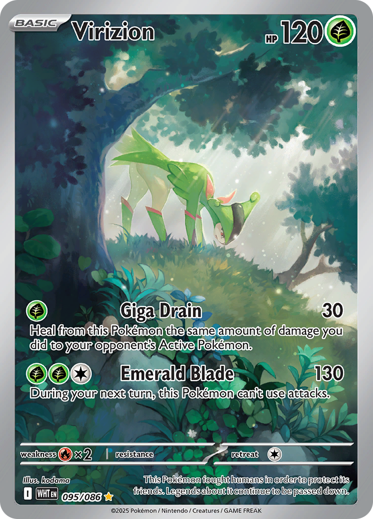 Virizion - #095/086 - Pokémon Scarlet & Violet - White Flare