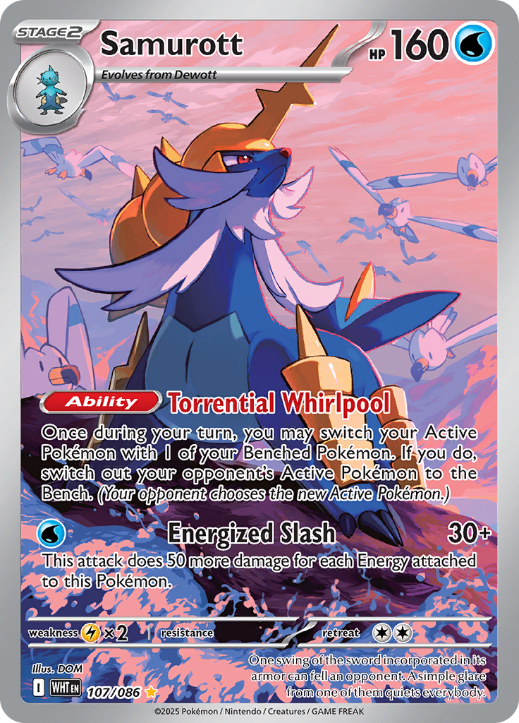 Samurott - #107/086 - Pokémon Scarlet & Violet - White Flare
