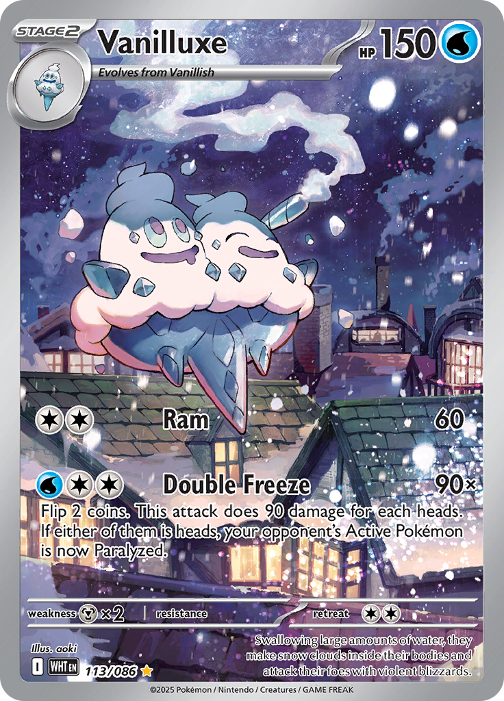 Vanilluxe - #113/086 - Pokémon Scarlet & Violet - White Flare