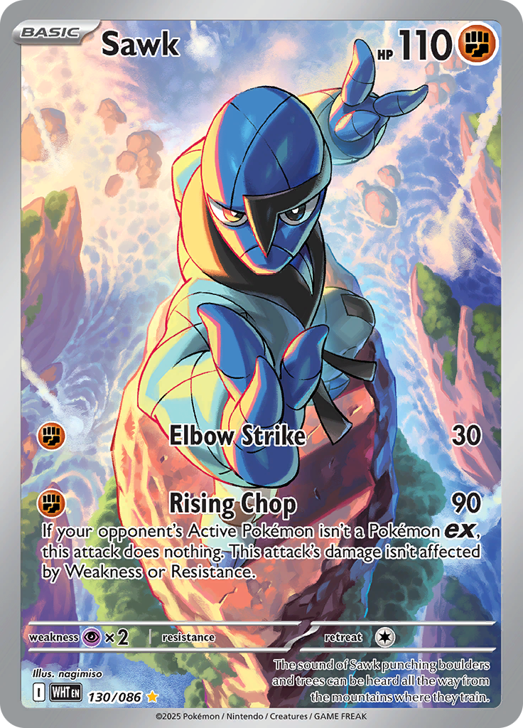 Sawk - #130/086 - Pokémon Scarlet & Violet - White Flare