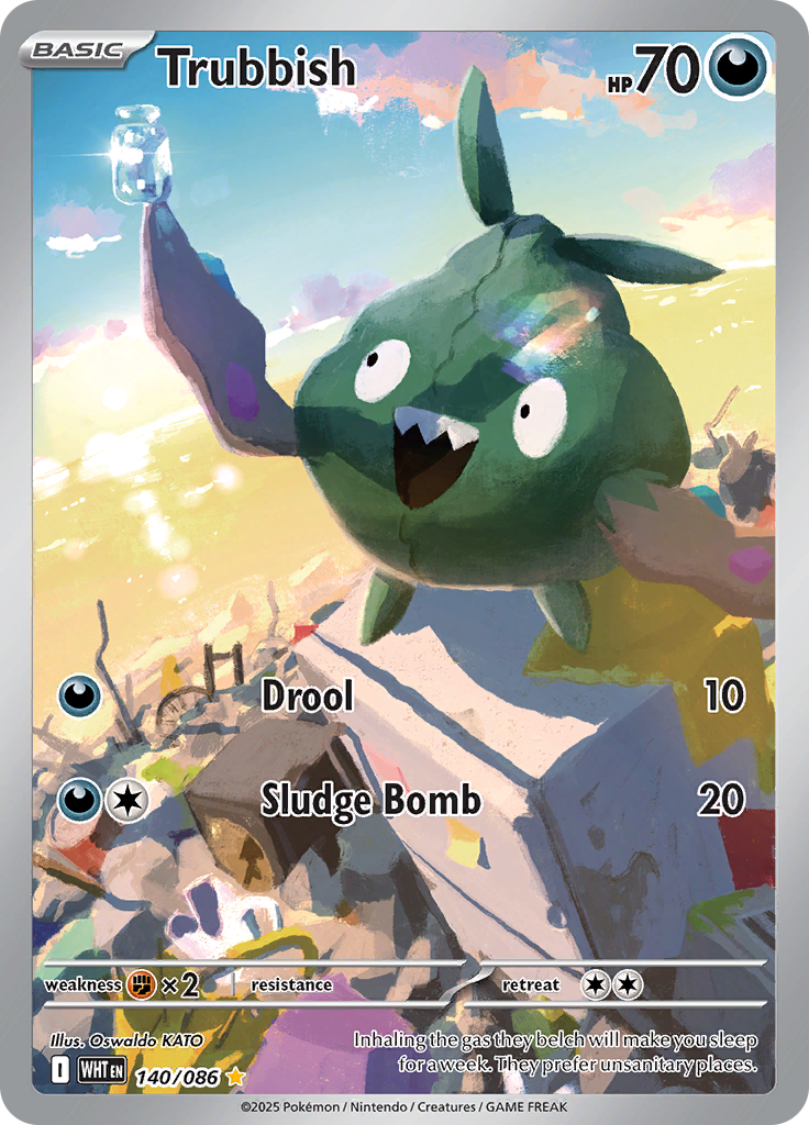 Trubbish - #140/086 - Pokémon Scarlet & Violet - White Flare
