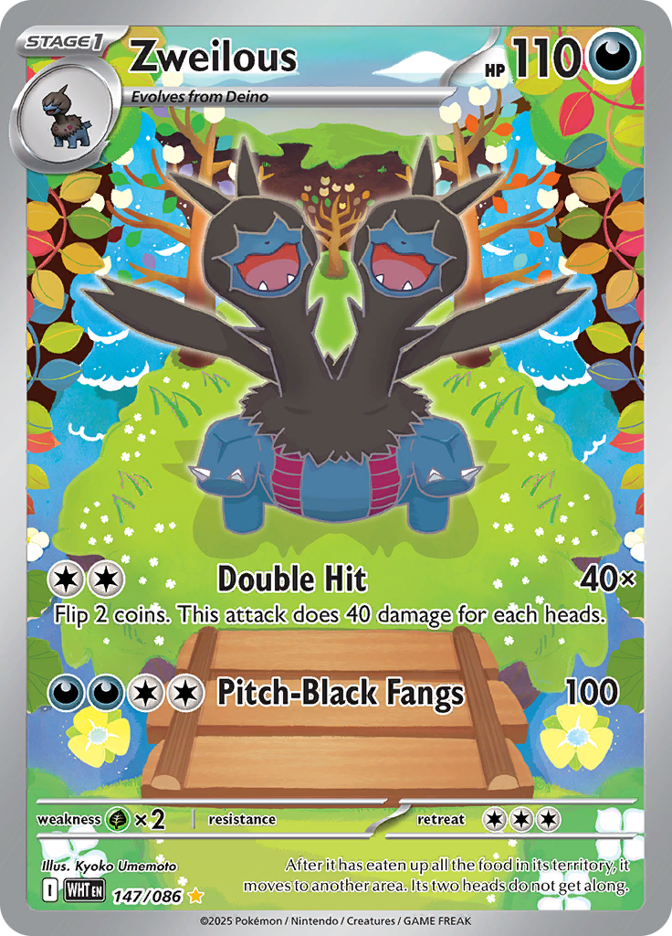 Zweilous - #147/086 - Pokémon Scarlet & Violet - White Flare