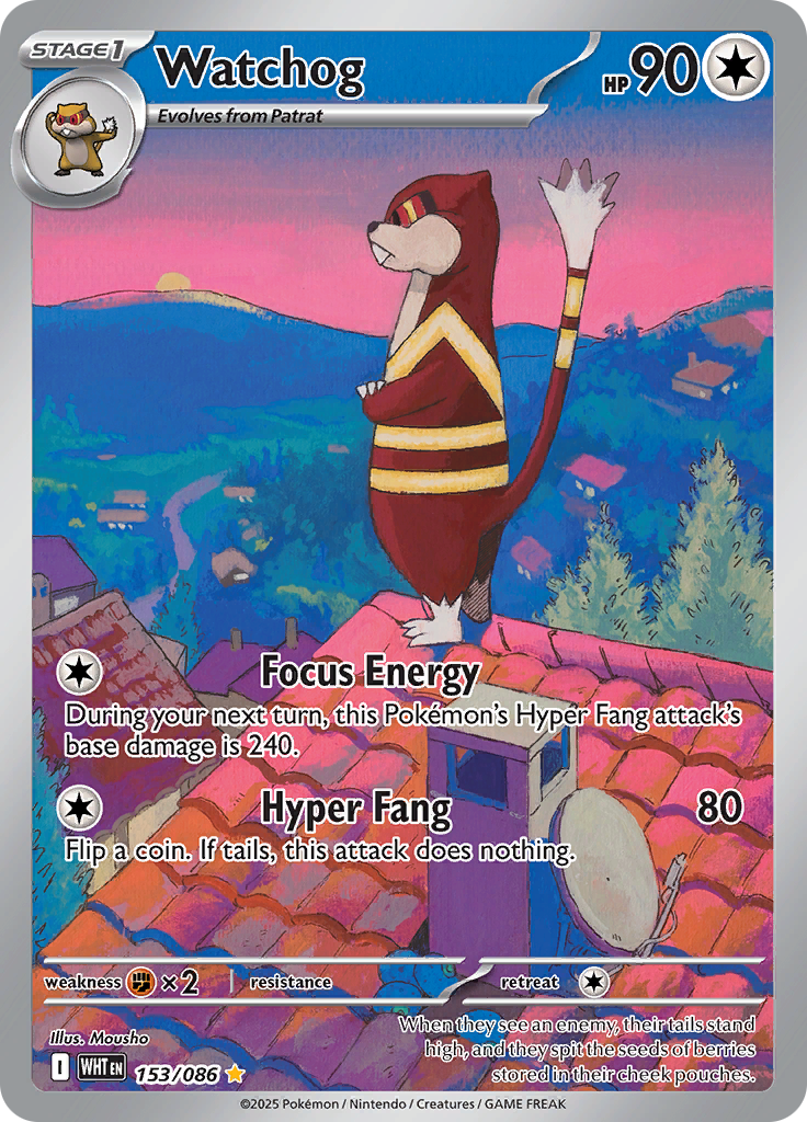 Watchog - #153/086 - Pokémon Scarlet & Violet - White Flare
