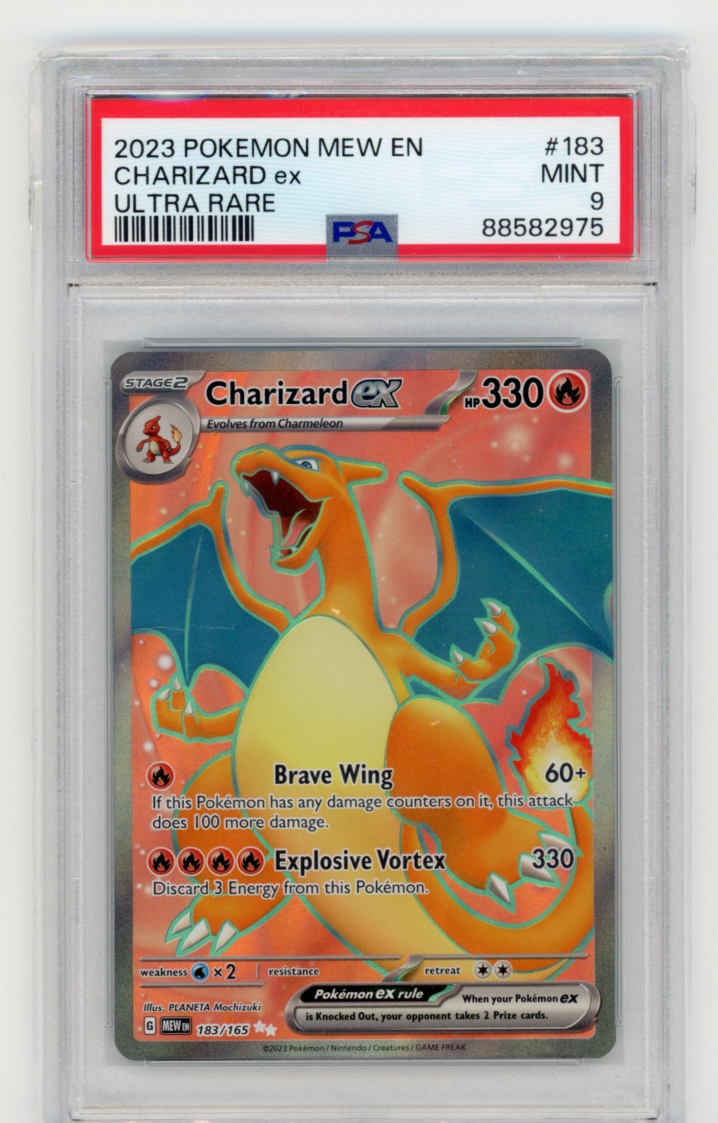 Charizard EX - #183/165 PSA 9 - Pokémon Scarlet & Violet: 151