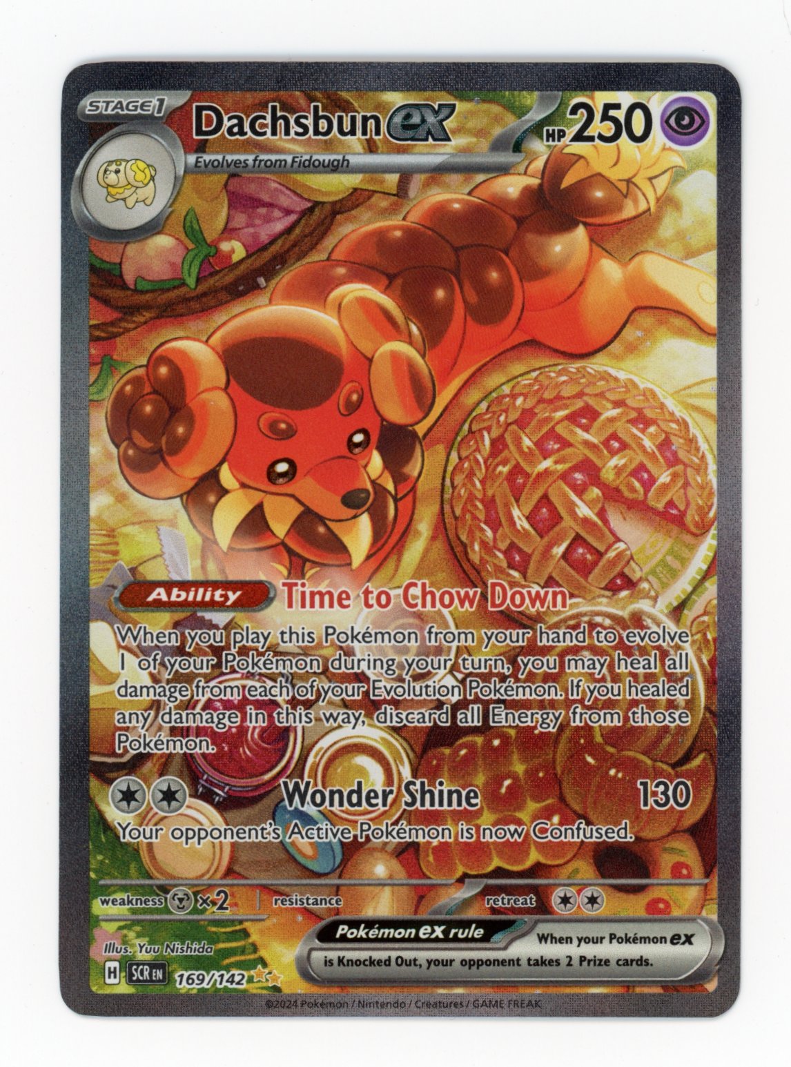 Dachsbun ex - #169/142 - Pokémon Scarlet & Violet - Stellar Crown