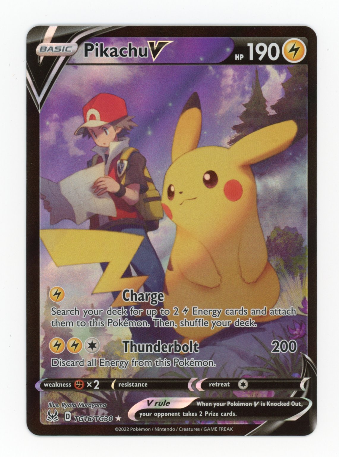 Pikachu V - #TG16/TG30 - Pokémon Sword & Shield - Lost Origin