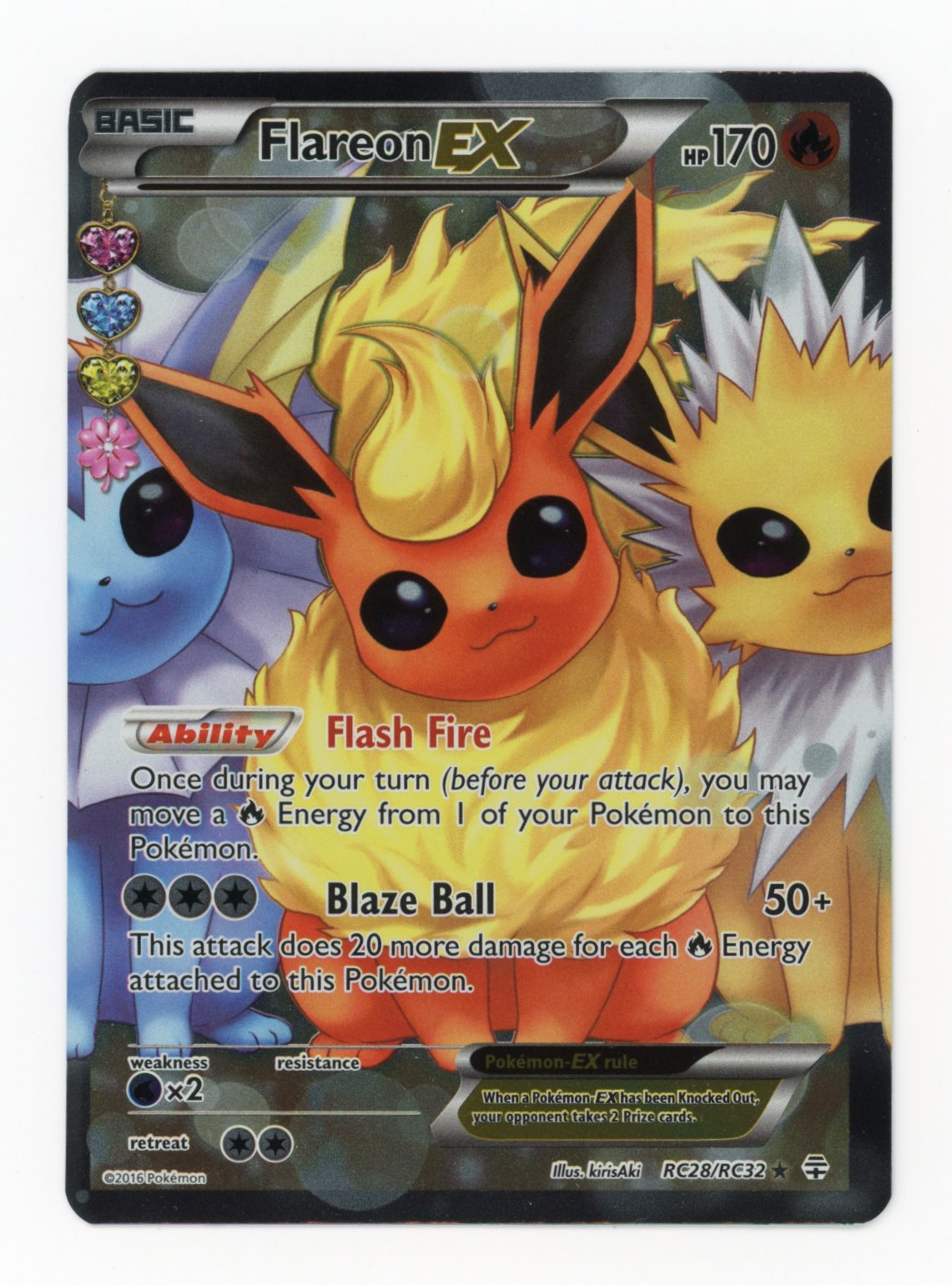 Flareon ex - #RC28/RC32 - Pokémon X & Y - Generations