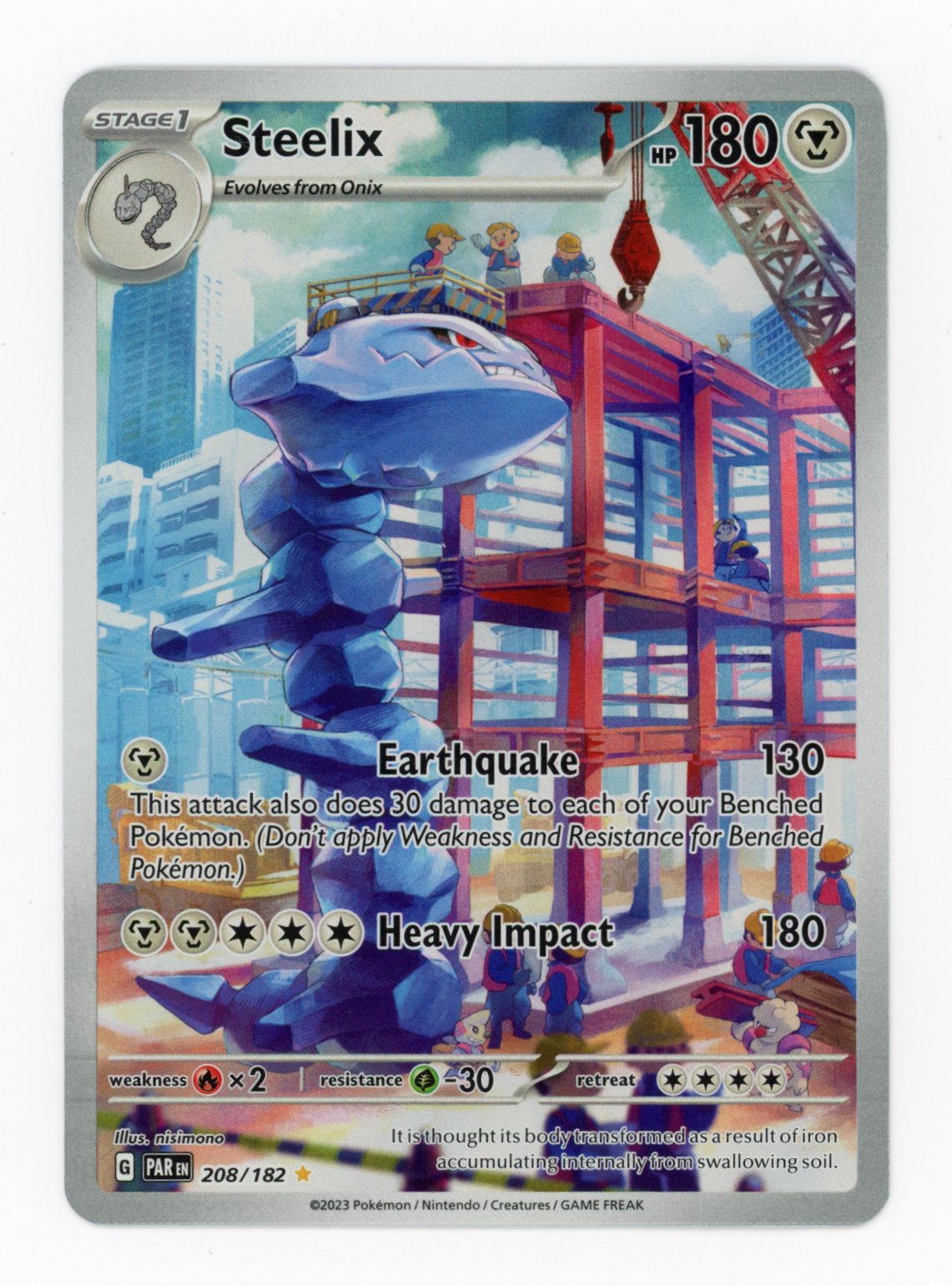 Steelix - #208/182 - Pokémon Scarlet & Violet - Paradox Rift