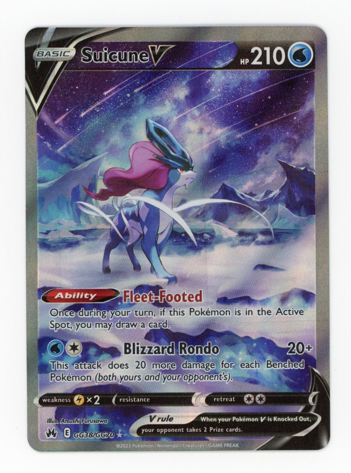 Suicune V - #GG38/GG70 - Pokémon Sword & Shield - Crown Zenith