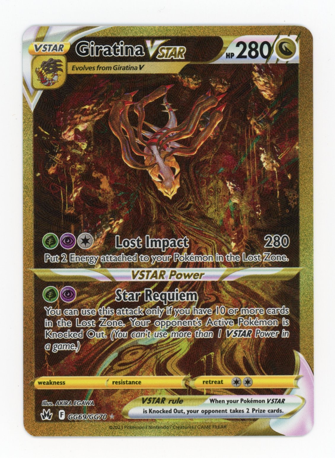Giratina VSTAR - #GG69/GG70 - Pokémon Sword & Shield - Crown Zenith