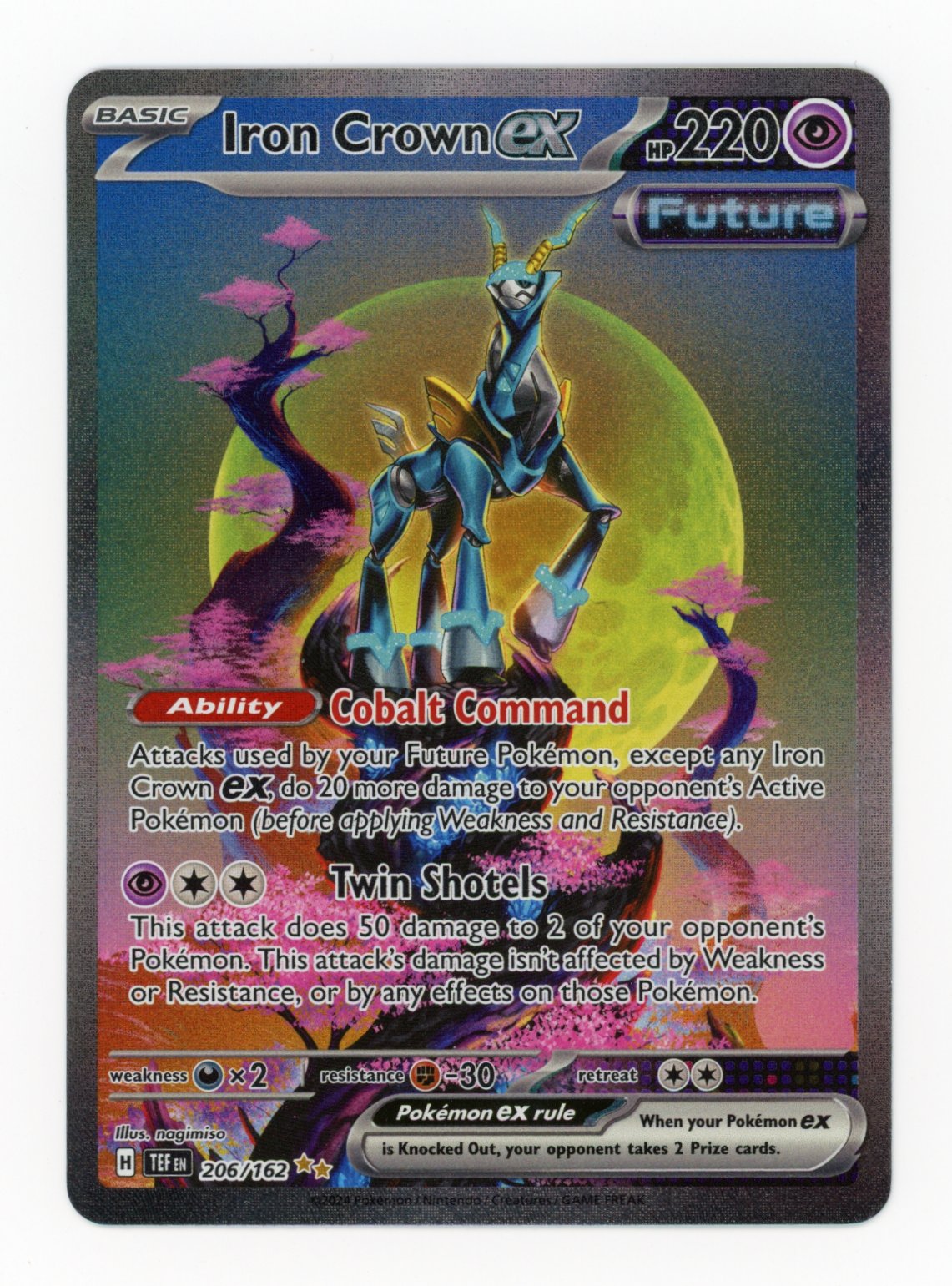 Iron Crown ex - #206/162 - Pokémon Scarlet & Violet - Temporal Forces