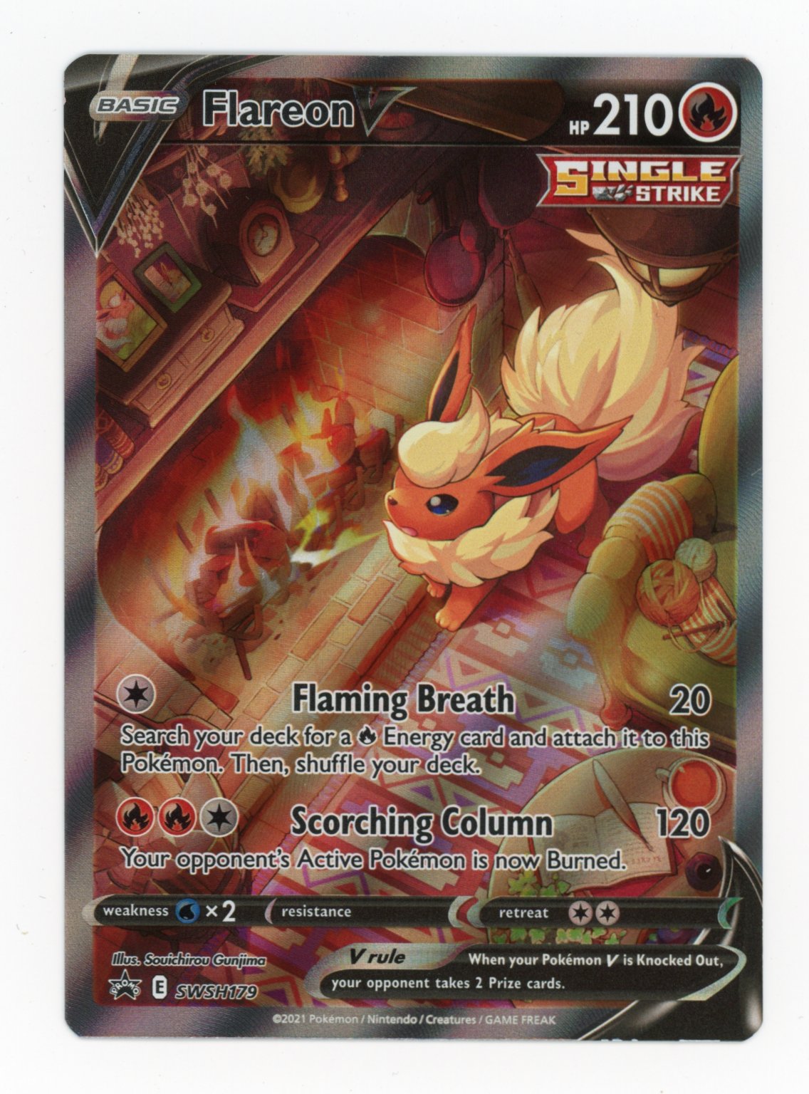 Flareon V - #SWSH179 - Pokémon Sword & Shield - Promo