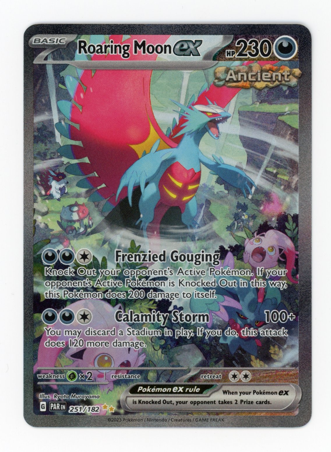 Roaring Moon ex - #251/182 - Pokémon Scarlet & Violet - Paradox Rift