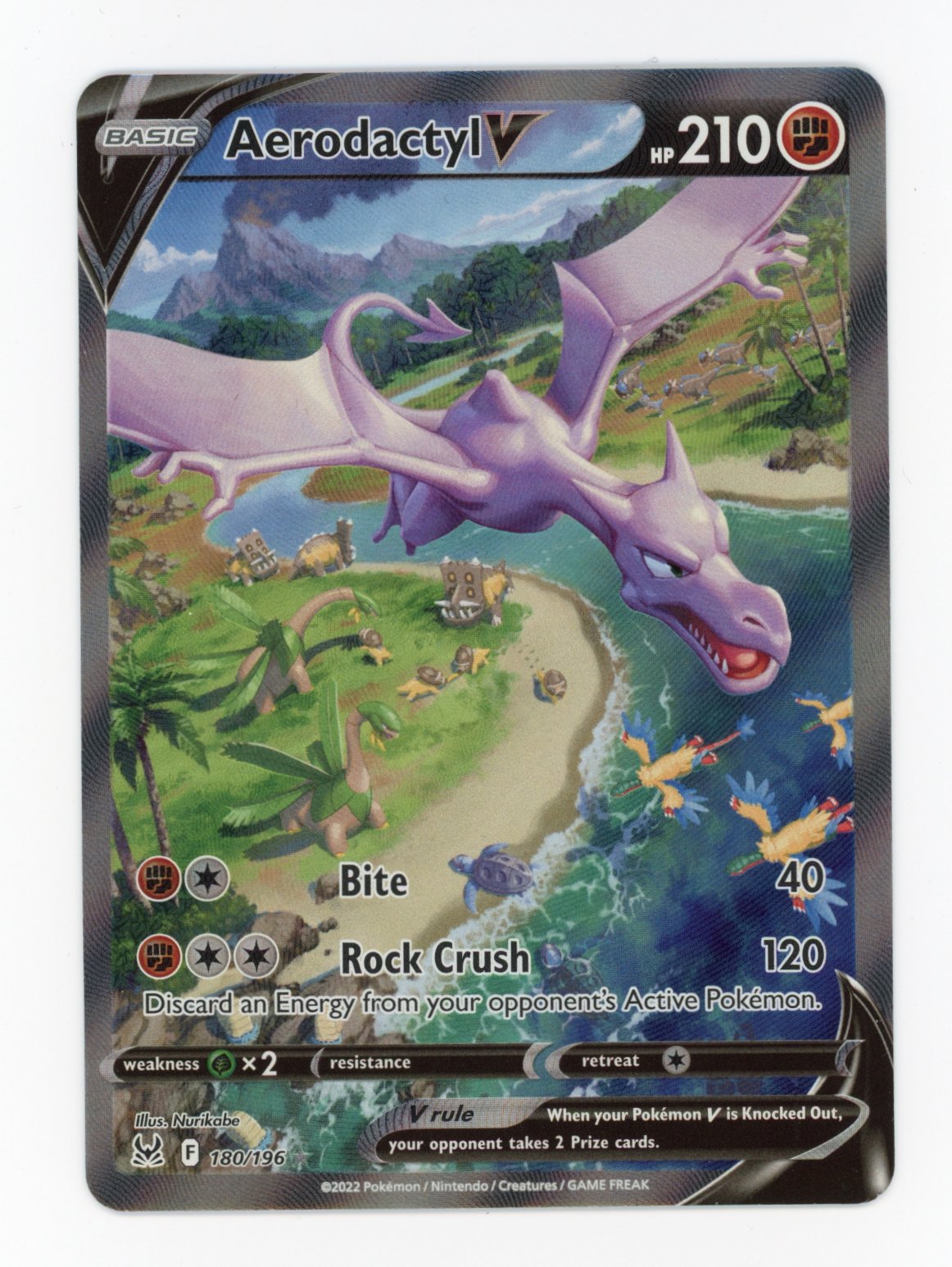 Aerodactyl V - #180/196 - Pokémon Sword & Shield - Lost Origin