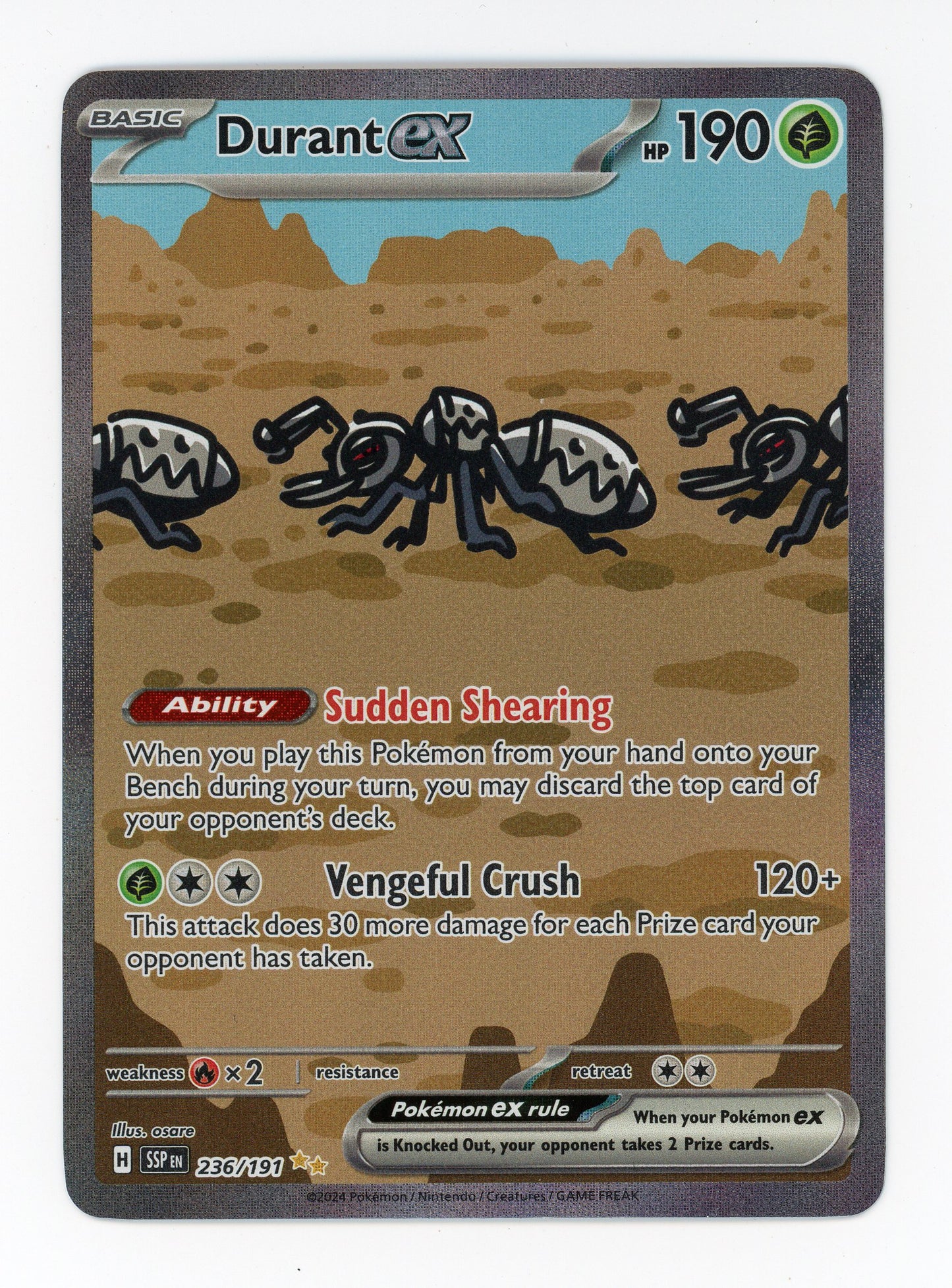 Durant ex - #236/191 - Pokémon Scarlet & Violet - Surging Sparks