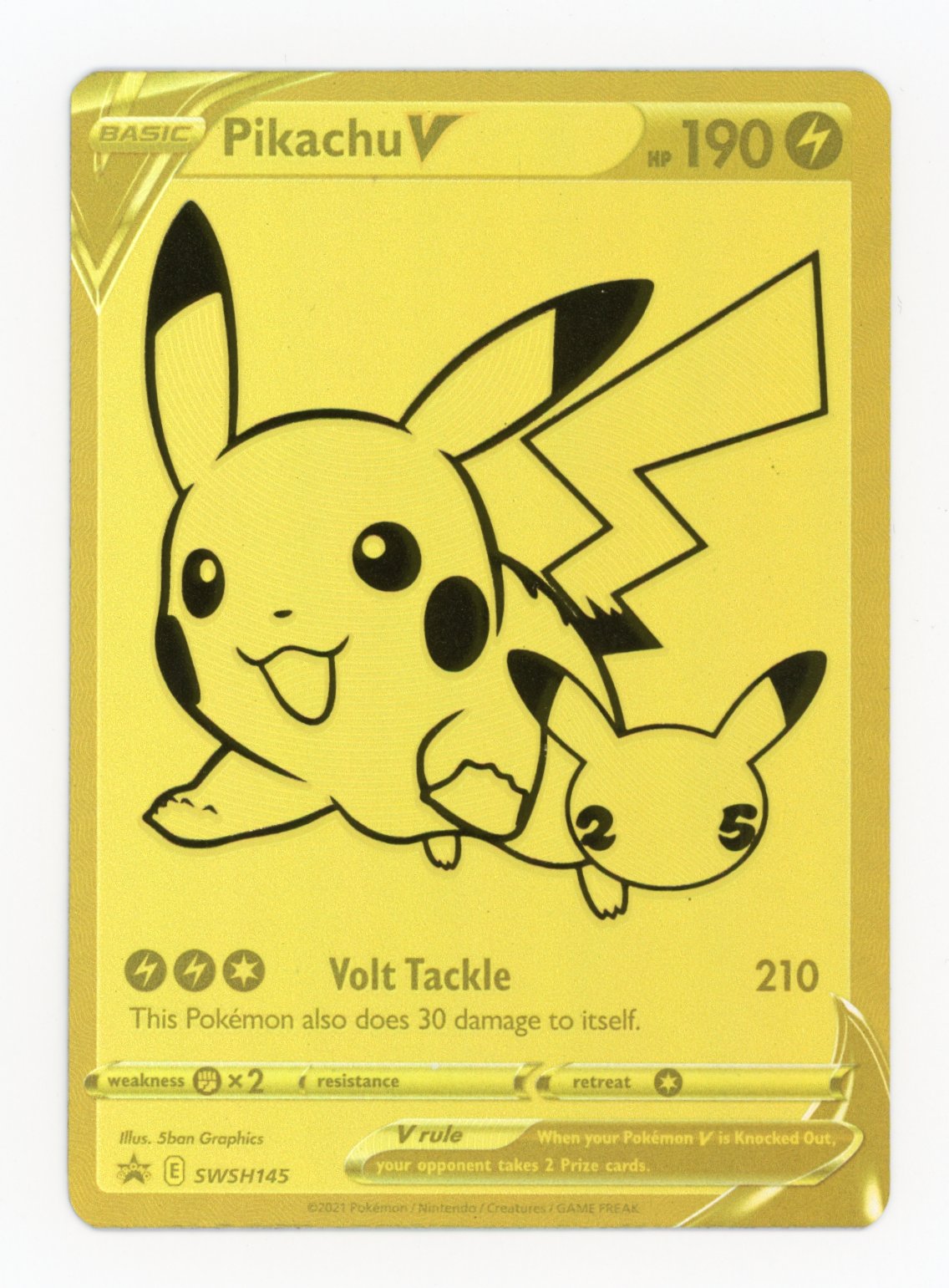 Pikachu V - #SWSH145 - Pokémon Sword & Shield - Promo