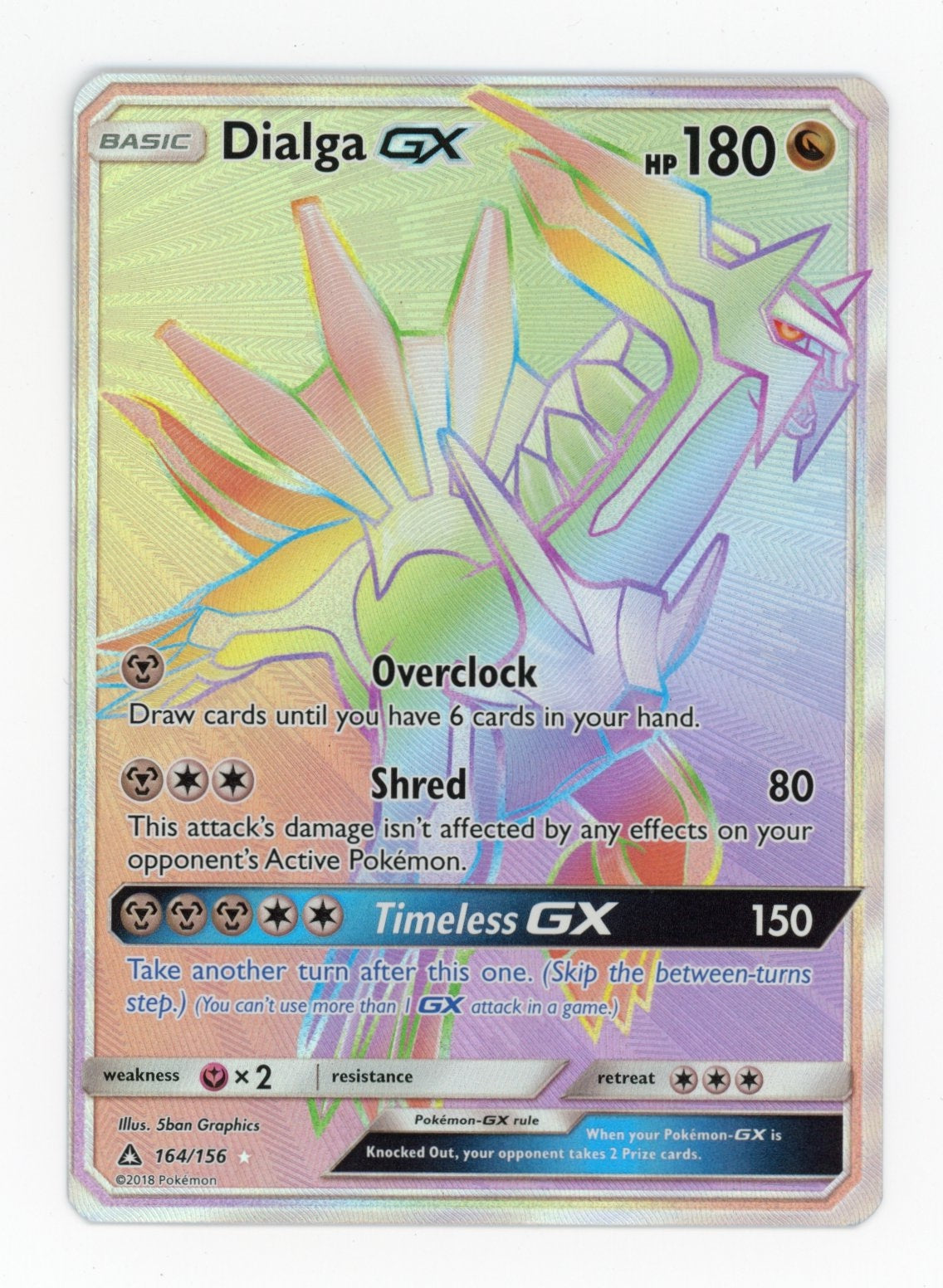 Dialga GX - #164/156 - Pokémon Sun & Moon - Ultra Prism
