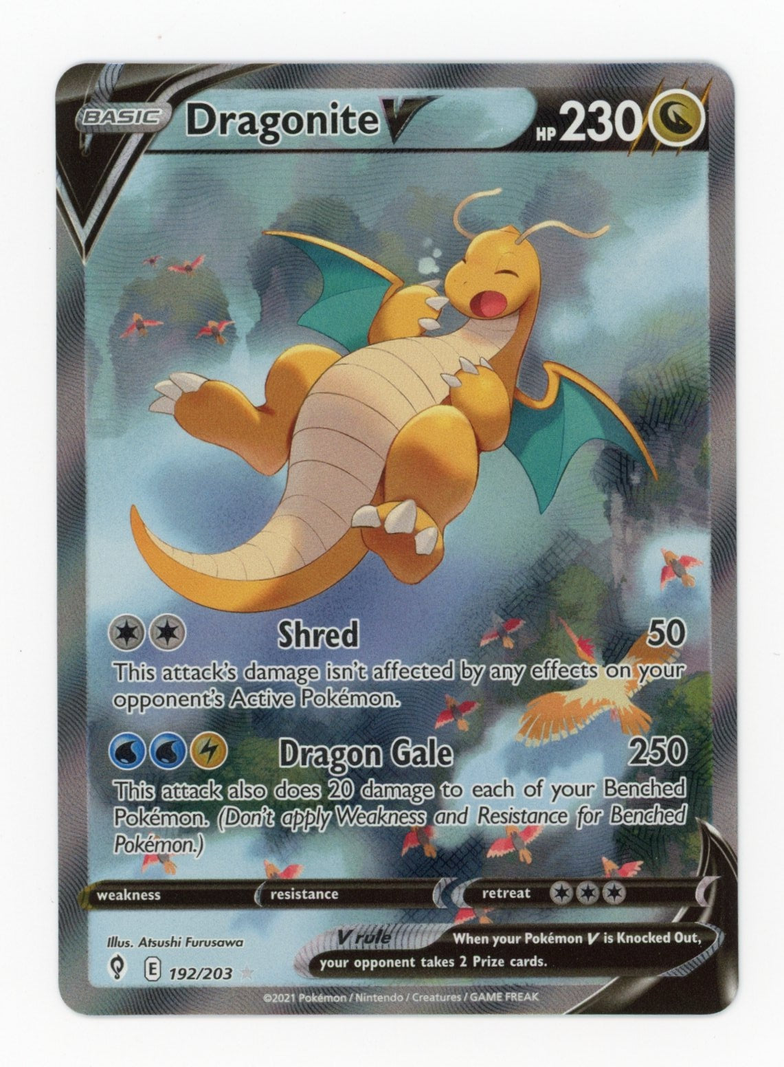 Dragonite V - #192/203 - Pokémon Sword & Shield - Evolving Skies