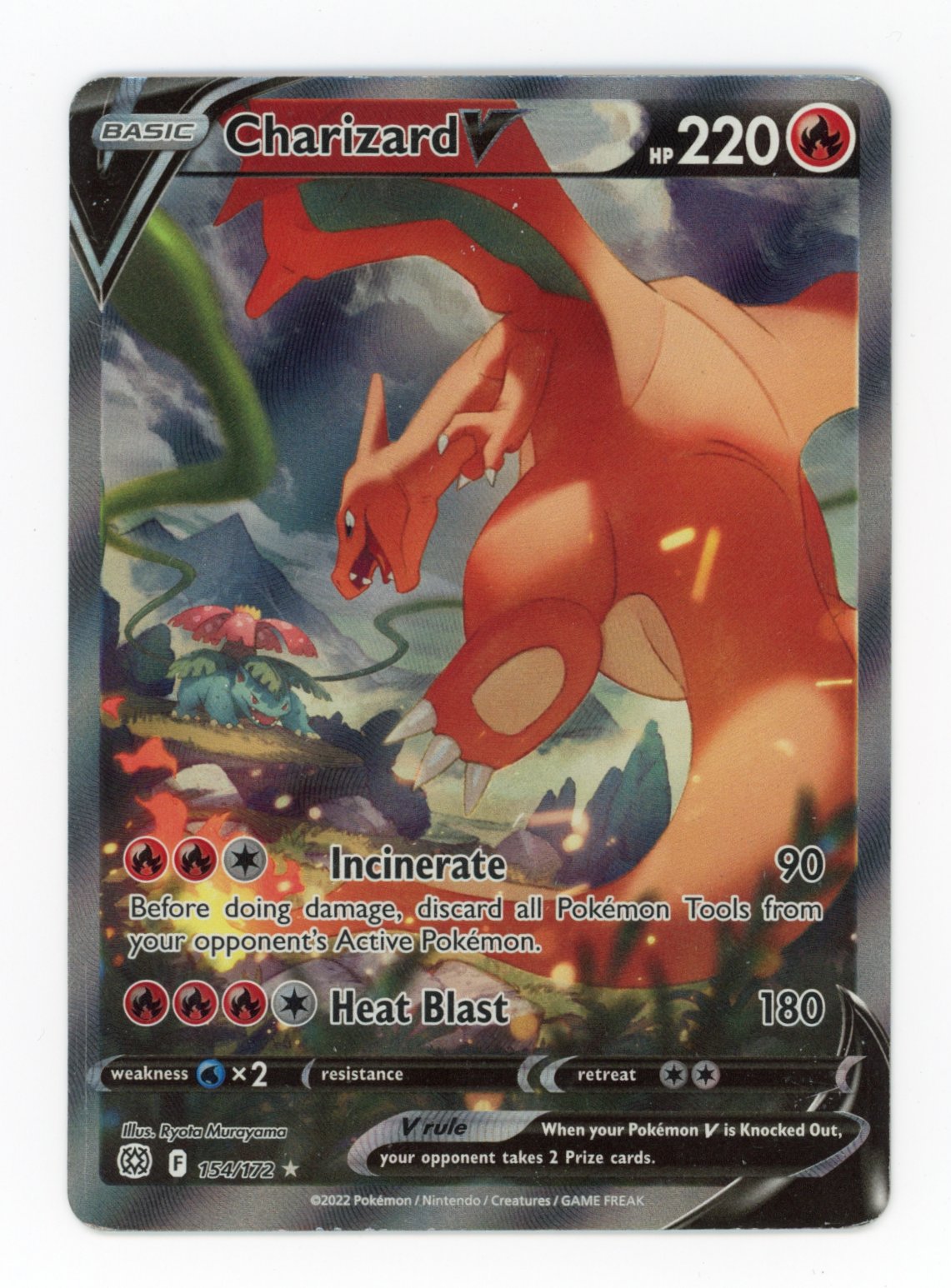 Charizard V - #154/172 - Pokémon Sword & Shield - Brilliant Stars