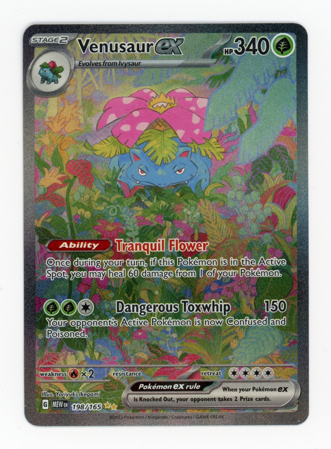 Venusaur ex - #198/165 - Pokémon Scarlet & Violet - 151