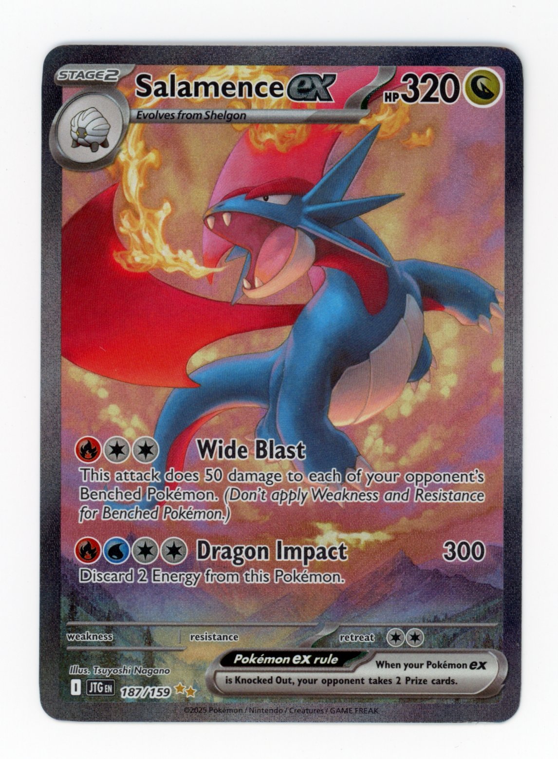 Salamence ex - #187/159 - Pokémon Scarlet & Violet - Journey Together