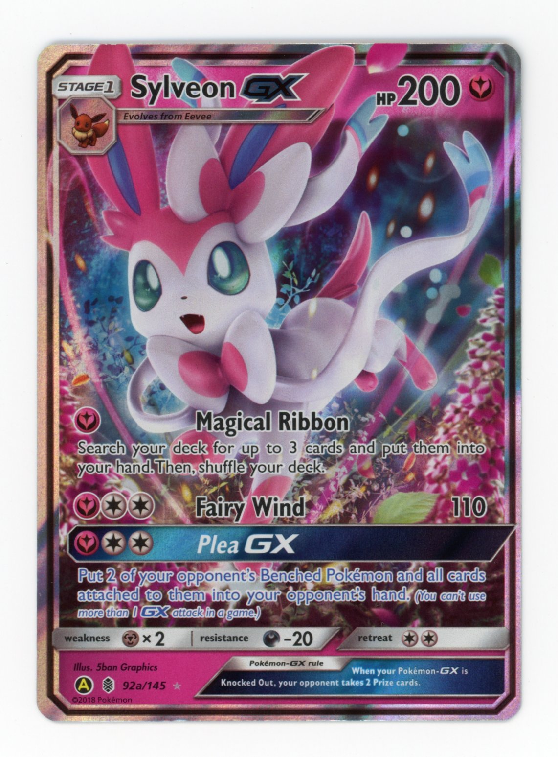 Sylveon GX - #92a/145 - Pokémon Sun & Moon - Guardians Rising