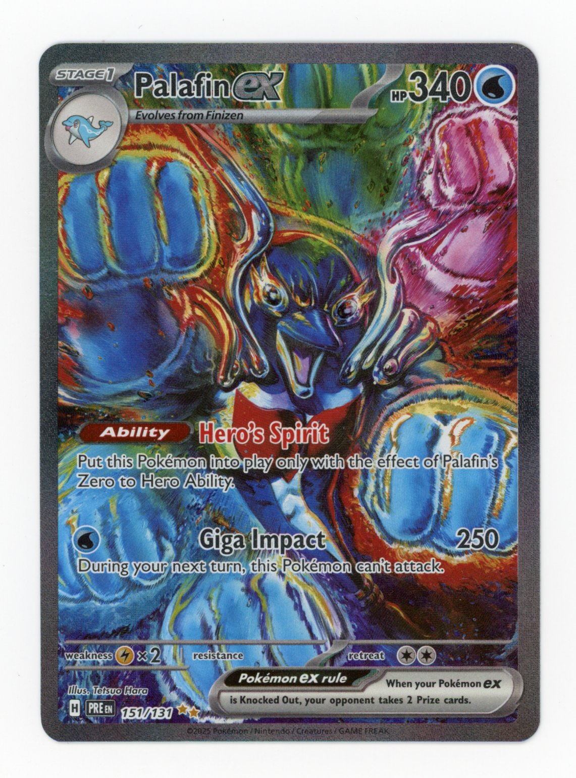 Palafin ex - #151/131 - Pokémon Scarlet & Violet - Prismatic Evolution