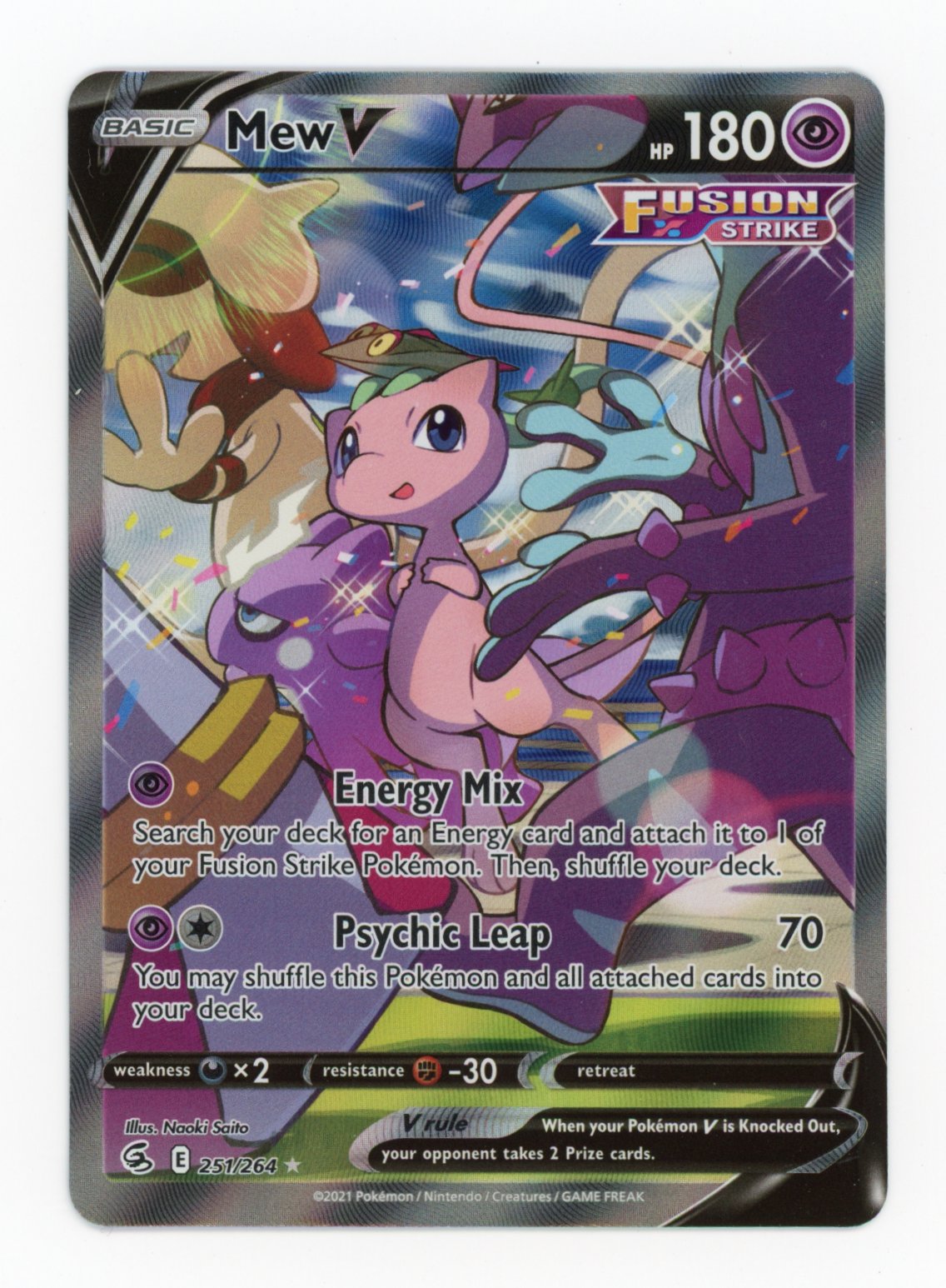 Mew V - #251/264 - Pokémon Sword & Shield - Fusion Strike
