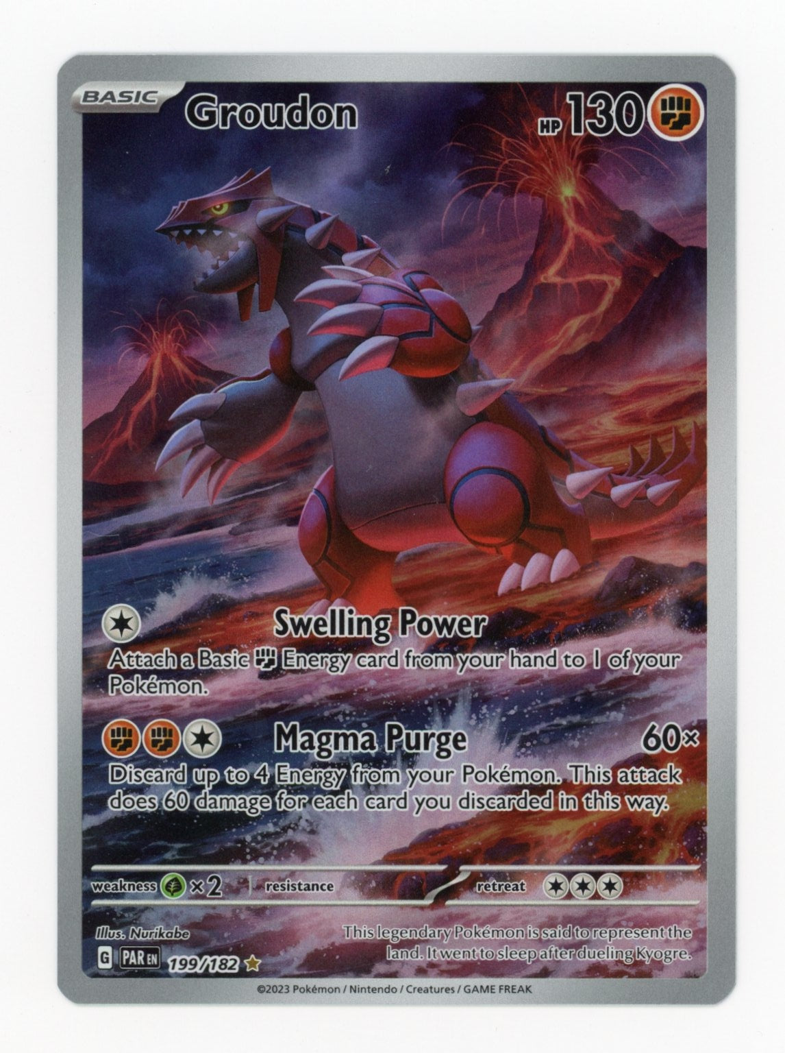 Groudon - #199/182 - Pokémon Scarlet & Violet - Paradox Rift