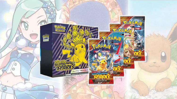 Nyheter hos PokeTalk med Pokémon TCG produkter som Elite Trainer Boxar, booster boxar, booster packs och collection boxar från de senaste expansionerna.
