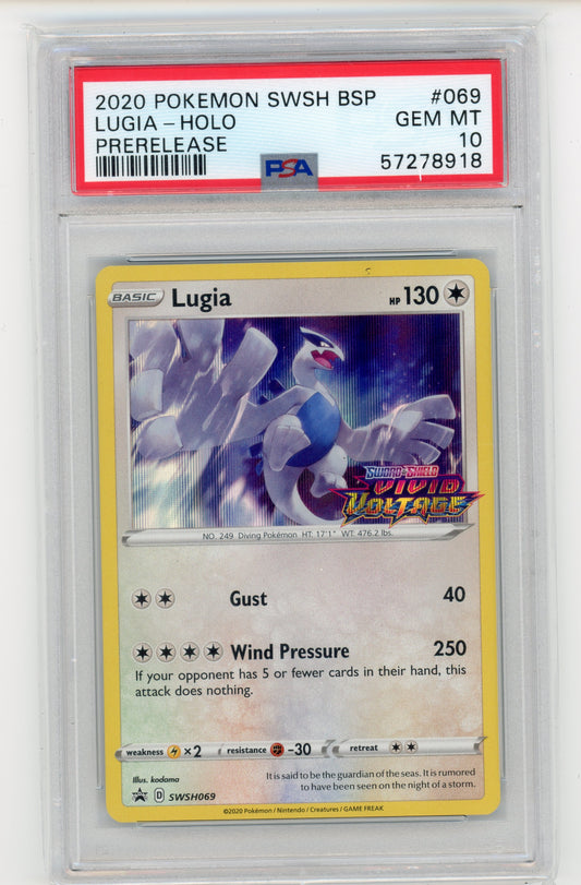 Lugia - #SWSH69 PSA 10 - Pokémon Sword & Shield: Promo