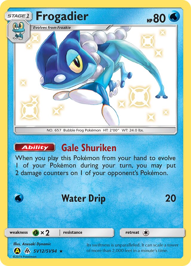 Frogadier - #SV12/SV94 - Pokémon Sun & Moon - Hidden Fates