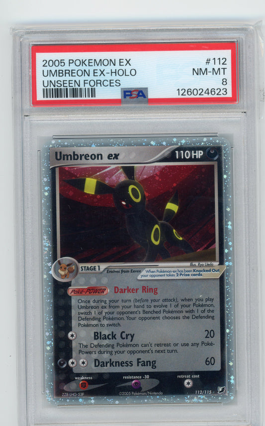 Umbreon ex - #112 PSA 8 - Pokémon EX Series: EX Unseen Forces